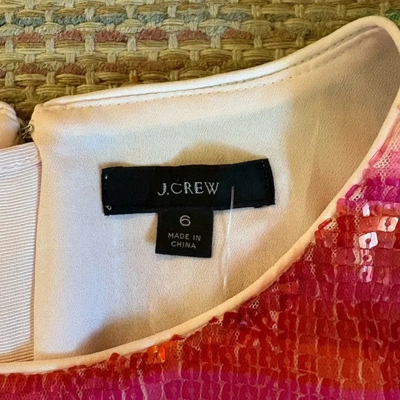 j crew sequin stripe dress Collection Gwyneth V-neck Slip Dress In Sequin Stripe For Women
